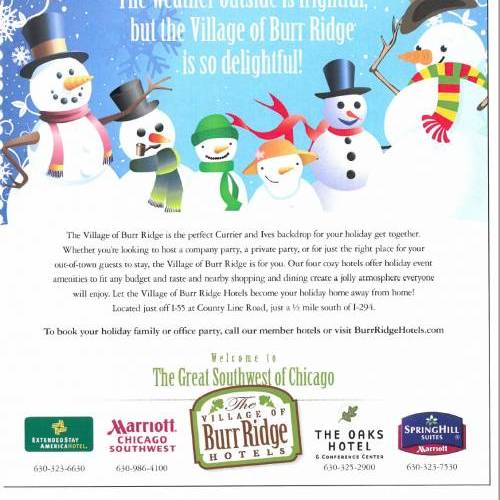 Village of Burr Ridge Holiday Print Ad